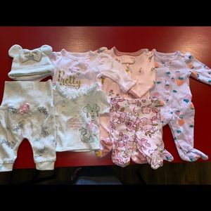 Preemie baby girl bundle- NWOT